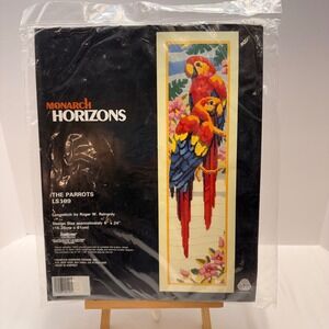 NOS Monarch Horizons The Parrots LS199 Longstitch Kit Reinardy Design 6x24 Macaw